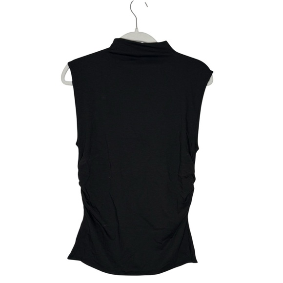 Madewell Women’s Slinky Mockneck Draped Ruched Tank Top NWT XL Molasses - Picture 8 of 12